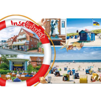 Insel Juist Postkarte Ansichtskarte Statue Badefrau...