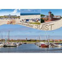 Insel Juist Postkarte Ansichtskarte Nordseeinsel Juist Hafen