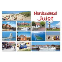 Insel Juist Postkarte Ansichtskarte LUX Kurhaus Strand...