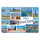 Insel Juist Postkarte Ansichtskarte LUX Kirche Kurhaus Fähre Hafen