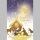Gesegnete Weihnachten - Glückwunschkarte im Format 11,5 x 17 cm mit Umschlag - Sternenhimmel und Christkind - mit Goldfolie - Skorpion