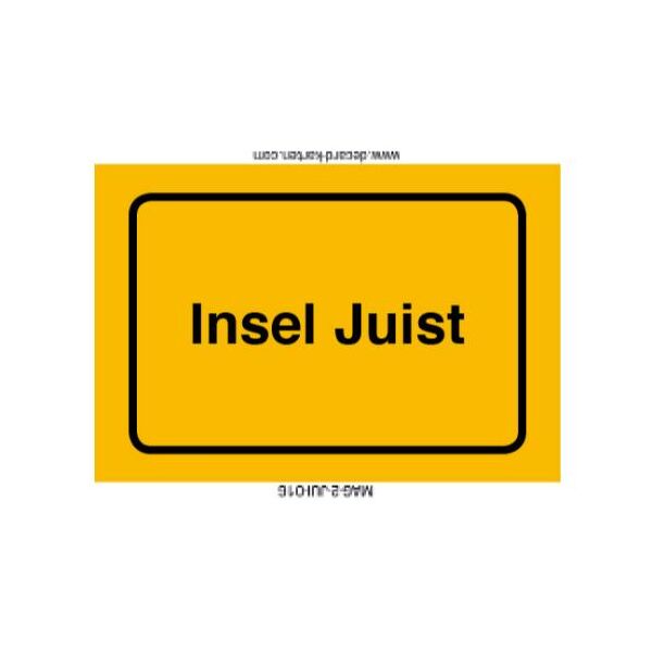 Insel Juist Kühlschrankmagnete Ortsschild