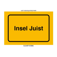 Insel Juist Kühlschrankmagnete Ortsschild