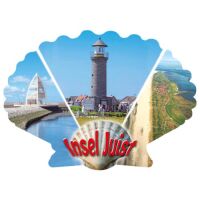 Insel Juist Kühlschrankmagnete Muschel Hafen...
