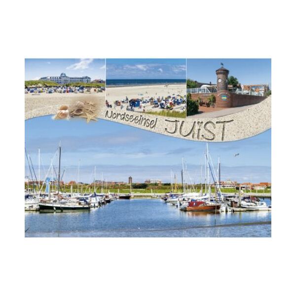 Insel Juist Tischset Nordseeinsel Hafen Strand