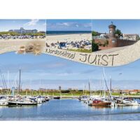 Insel Juist Tischset Nordseeinsel Hafen Strand