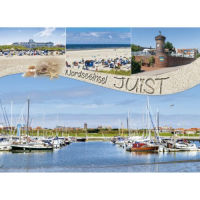 Insel Juist Tischset Nordseeinsel Hafen Strand