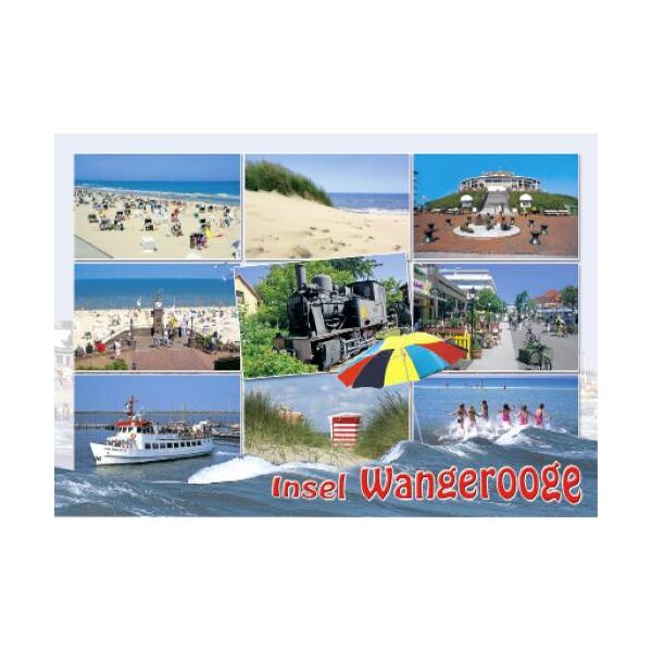 Insel Wangerooge Postkarten Strand Inselmuseum Fähre