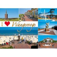 Insel Wangerooge Postkarten I Love Wangerooge Strand Rutsche