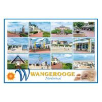 Insel Wangerooge Postkarten Nordseeinsel Strandkörbe...