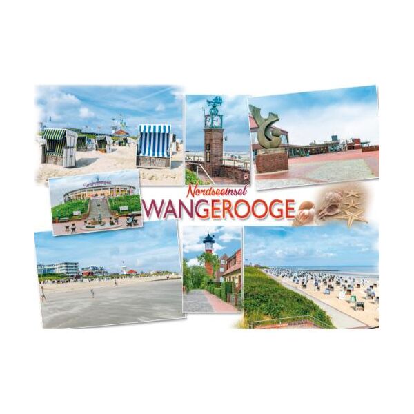Insel Wangerooge Postkarten Nordseeinsel Haus  am Meer