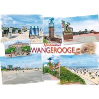 Insel Wangerooge Postkarten Nordseeinsel Haus  am Meer