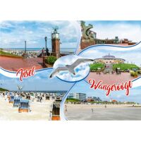 Insel Wangerooge Postkarten Historische Uhr Strand Haus...