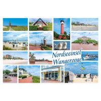 Insel Wangerooge Postkarten Fähre Westturm Strand...