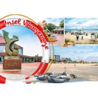 Insel Wangerooge Postkarten Rettungsring Nordsee Seehunde
