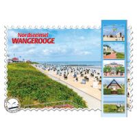 Insel Wangerooge Postkarten Strandkörbe Nordseeinsel