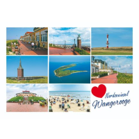 Insel Wangerooge Postkarten Leuchtturm Luftaufnahme...