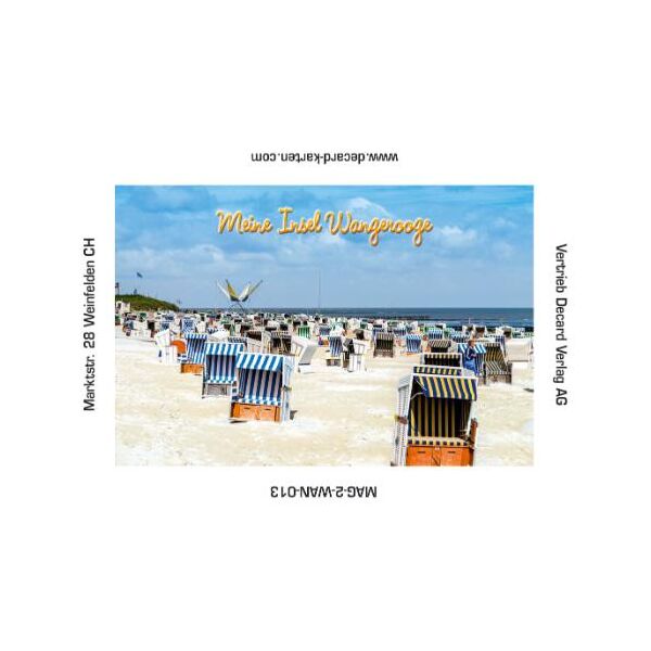 Insel Wangerooge Kühlschrankmagnete Meine Insel Strandkörbe