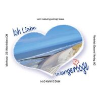 Insel Wangerooge Kühlschrankmagnete Ich liebe...
