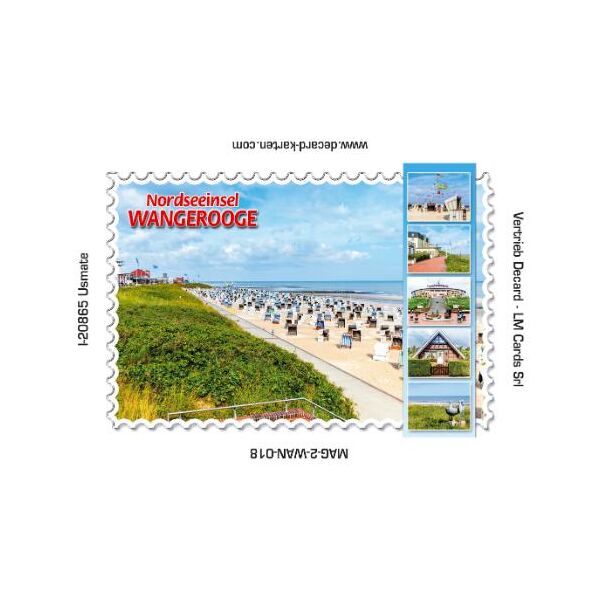Insel Wangerooge Kühlschrankmagnete Nordseeinsel Strandkörbe Haus am Meer