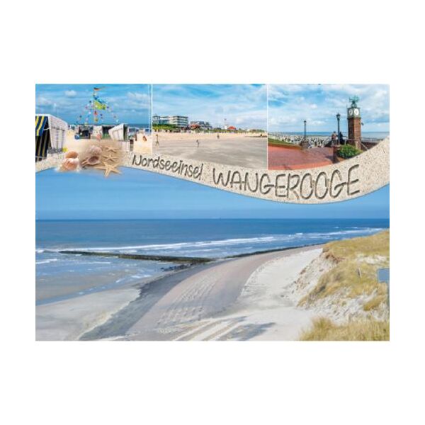 Insel Wangerooge Tischset Westturm Strand Historische Uhr