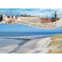 Insel Wangerooge Tischset Westturm Strand Historische Uhr