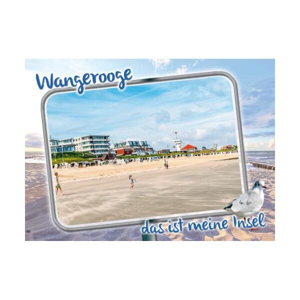 Insel Wangerooge Tischset das ist meine Insel Strand Ortsschild Fähre Alter Leuchtturm