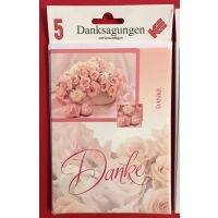 Danksagungskarten zur Hochzeit - 5er-Set - 5 Stück...