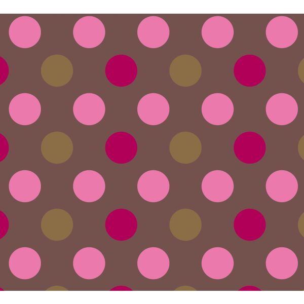 Geschenkpapier Geschenkfolie Metallic Röllchen rosa Punkte 70x150cm
