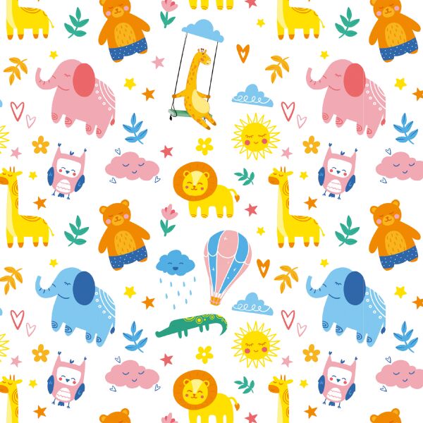 Geschenkpapier Röllchen Baby Geburt Kindergeburtstag 70x150cm