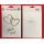 Danksagungskarten zur Hochzeit - 5er-Set - 5 Stück im Topper mit Briefumschlägen – Zur Vermählung - Karten im Format 11 x 15,5 cm