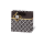 Geschenktüte Geschenktasche klein CD-Format Black & White Kraftpapier Goldfolie Satinband