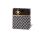 Geschenktüte Geschenktasche A5 Buchformat Black & White Kraftpapier Goldfolie Satinband