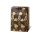 Geschenktüte Geschenktasche A4 groß Blätter Black Tropic Kraftpapier Goldfolie Satinband