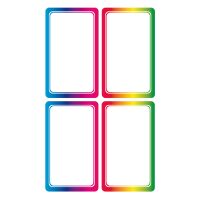 Sticker Aufkleber Buchetiketten 4 umrandete Felder quer 5...