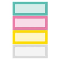 Sticker Aufkleber Buchetiketten 4 umrandete Felder hoch 4...