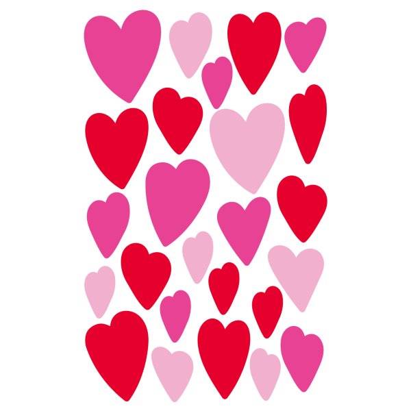 Sticker Aufkleber Decosticker irisierend Glitter Herzen 1 Bogen
