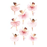 Sticker Aufkleber Glitter irisierend Ballerinas Ballett 1...