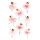 Sticker Aufkleber Glitter irisierend Ballerinas Ballett 1 Bogen