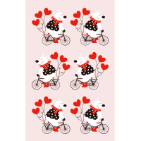 Sticker Aufkleber Decosticker metallic rot-Effekte...