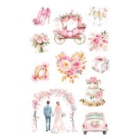 Sticker Aufkleber Deco-Sticker Hochzeit 3 Bögen...