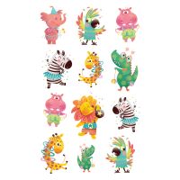 Sticker Aufkleber Deco-Sticker Tiere Party 3 Bögen...
