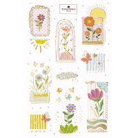 Sticker Aufkleber Blumen Turnowsky Papiersticker mit...