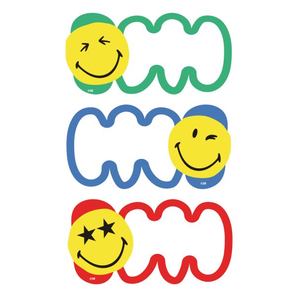 Sticker Aufkleber Smiley World 3 Felder - 3 Bögen Inhalt