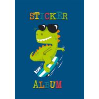 Sticker-Album A5 Dinosaurier Skater Stickerbuch BSB - 12...