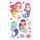 Creative-Sticker Aufkleber mit Glitzersteinen Mermaid Meerjungfrauen 1 Bogen