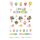 Creative-Sticker Aufkleber Stone-Sticker Happy Birthday Ballons Kuchen Muffins