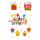 Creative-Sticker Aufkleber Aufstellsticker Happy Birthday Muffins Geschenk Kuchen