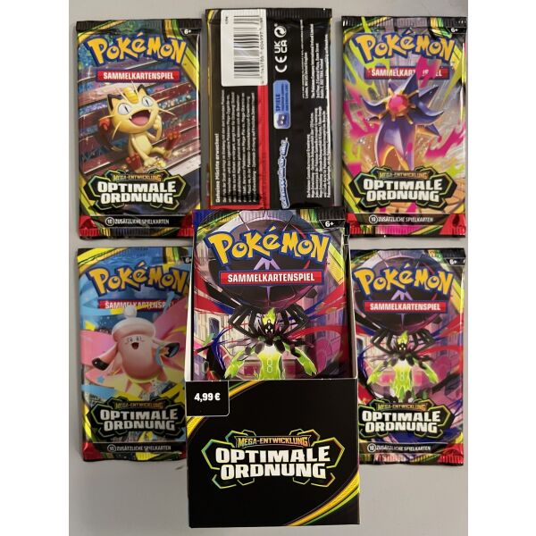 Pokémon Booster Bundle Optimale Ordnung 18er Display Sammelbildertüten mit jeweils 10 Karten Sammelkartenspiel POKEMON sealed