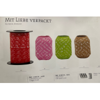 Polybänder bedruckt, mit Liebe verpackt, Bundle, 12...